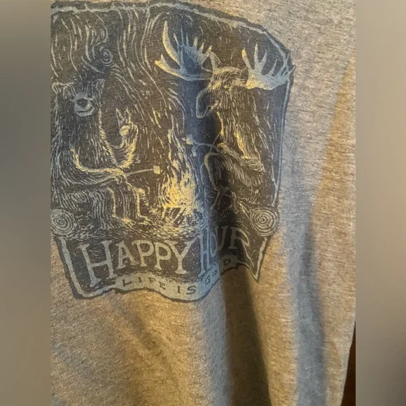 Life is good, Happy Hour tee Women's Size Large - Picture 2 of 4